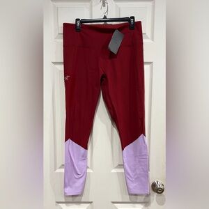 Arc’teryx Women's XL Rho Bottom Baselayer Boxcar Bordeaux Storm NWT Performance